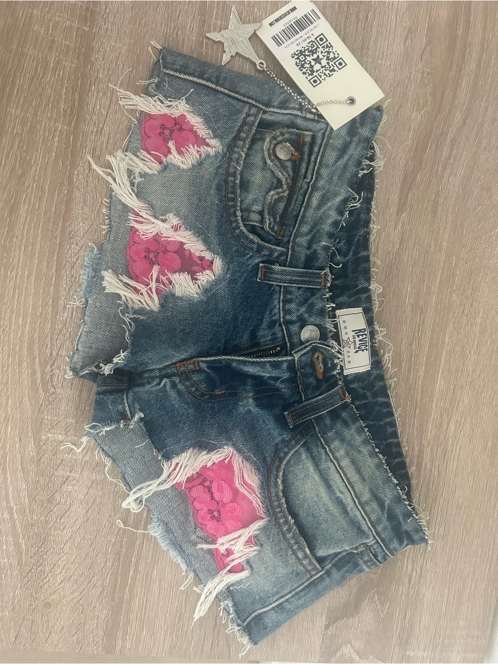 REVICE Pink Lace Micro Short - Picture 7 of 13